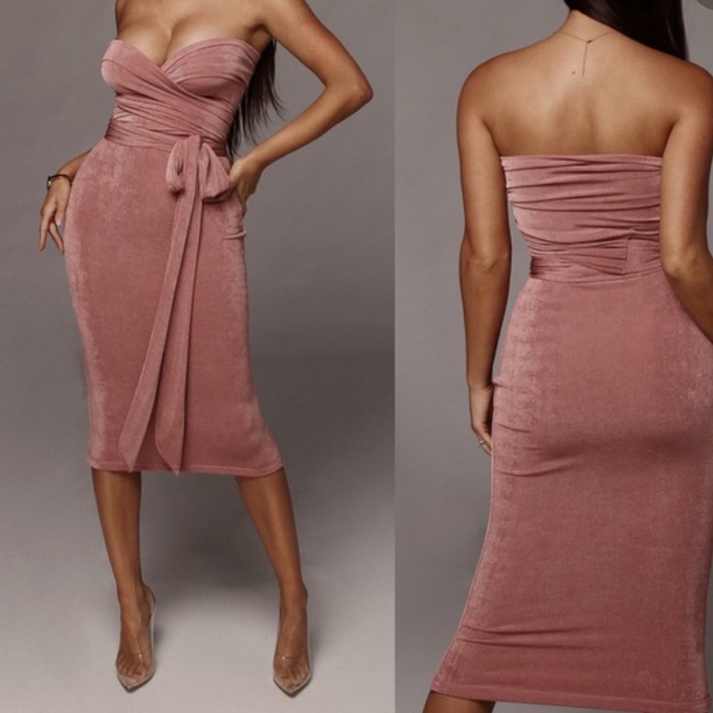 JLUXLABEL Multi Wear Pink Dress